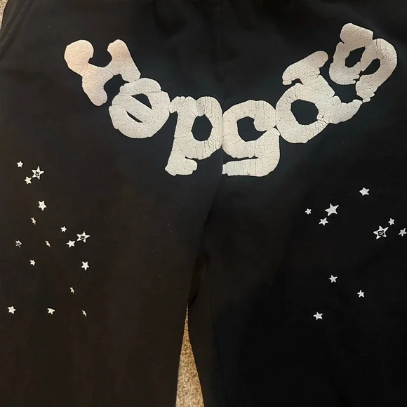 Sp5der OG Web Sweatpants Black - Picture 2 of 6